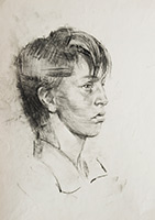 Margarita Siourina. The Boy's Portrait, 1988