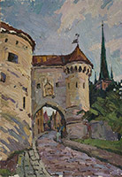 Таллин. У башни «Толстая Маргарита», 1986 год