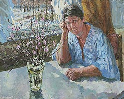 Margarita Siourina. Ledum's in blossom. Mother's Portrait. 1986
